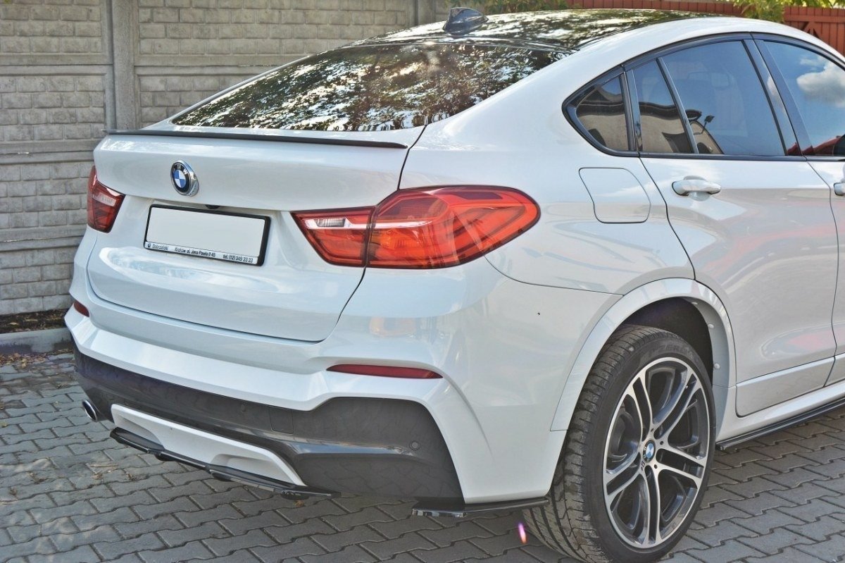 Mittlerer Diffusor Heck Ansatz für BMW X4 M Paket DTM LOOK Carbon Look
