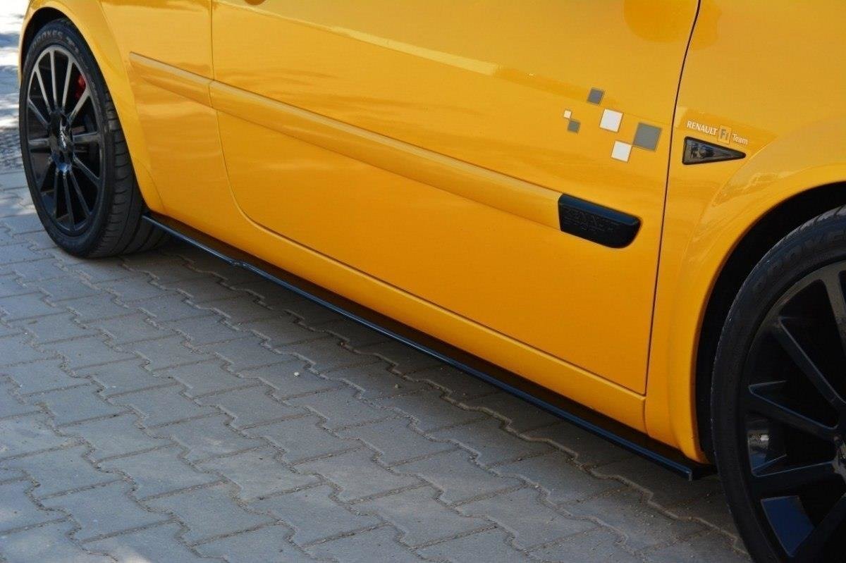 Seitenschweller Ansatz für RENAULT MEGANE II RS Carbon Look