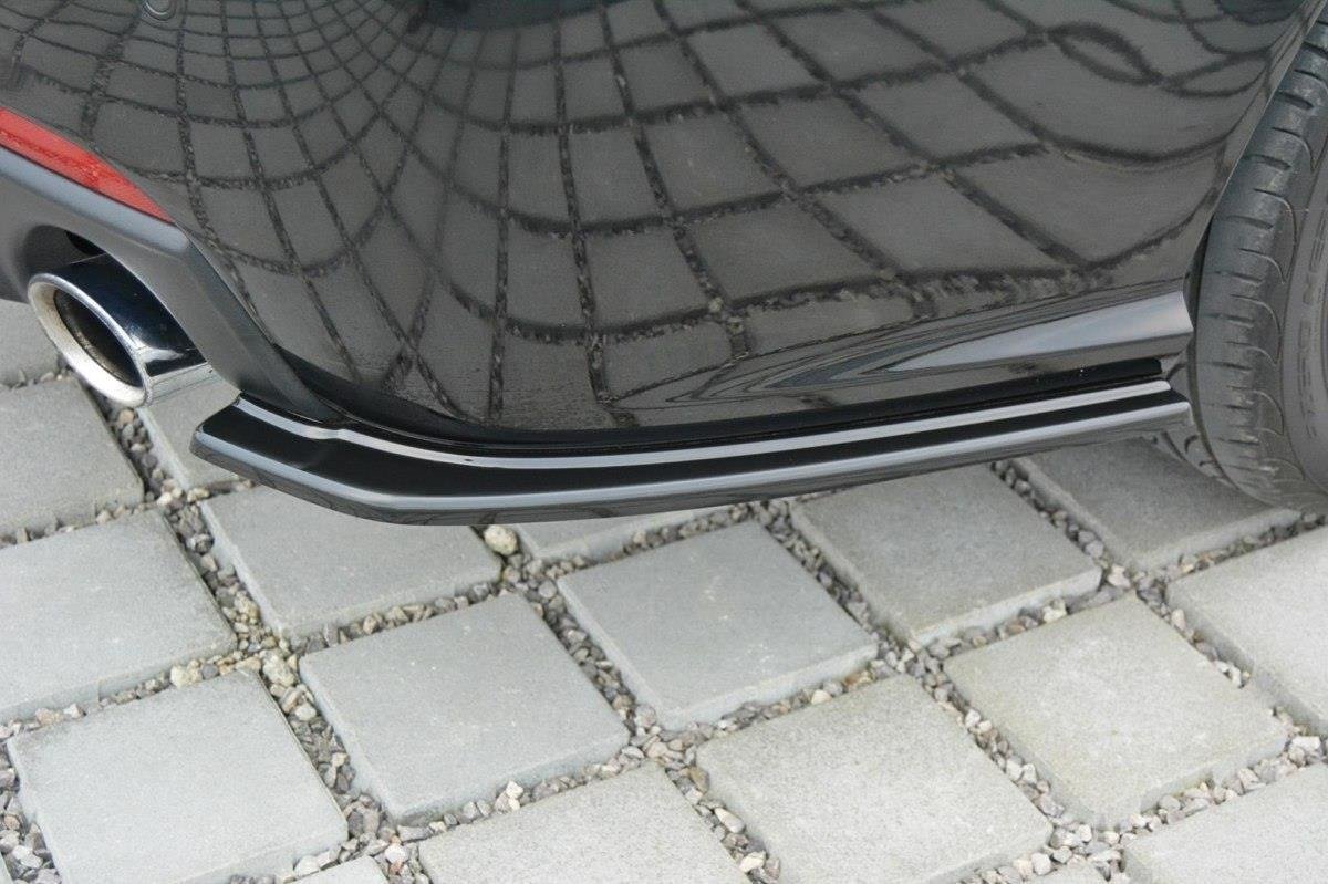 Heck Ansatz Flaps Diffusor für Saab 9-3 Aero Mk2 Facelift schwarz Hochglanz