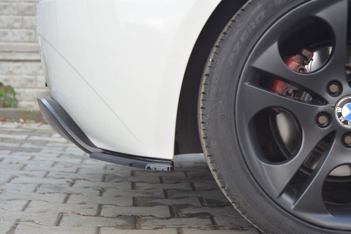 Heck Ansatz Flaps Diffusor für BMW Z4 E85 / E86 vor Facelift schwarz matt