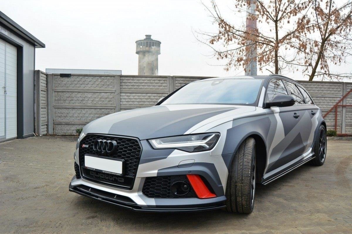 Front Ansatz V.1 für Audi RS6 C7 / C7 FL schwarz matt