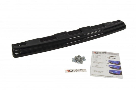 Mittlerer Diffusor Heck Ansatz für Mitsubishi Lancer Evo X  schwarz Hochglanz