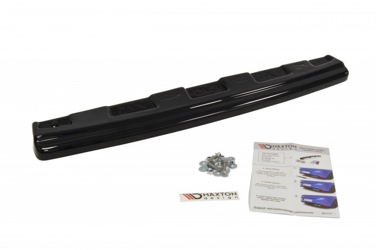 Mittlerer Diffusor Heck Ansatz für Mitsubishi Lancer Evo X  schwarz matt