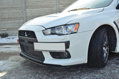 Front Ansatz V.2 für Mitsubishi Lancer Evo X schwarz matt