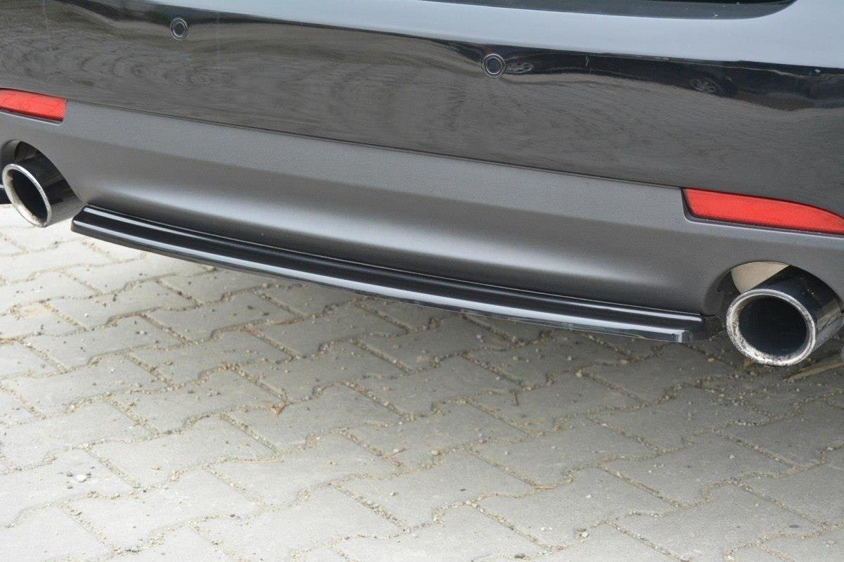 Mittlerer Diffusor Heck Ansatz für Saab 9-3 Aero Mk2 Facelift schwarz matt