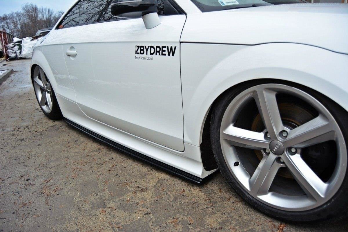 Seitenschweller Ansatz für Audi TT RS 8J schwarz Hochglanz