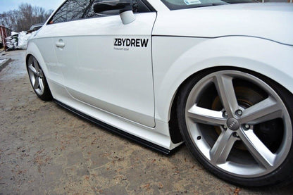 Seitenschweller Ansatz für Audi TT RS 8J schwarz Hochglanz