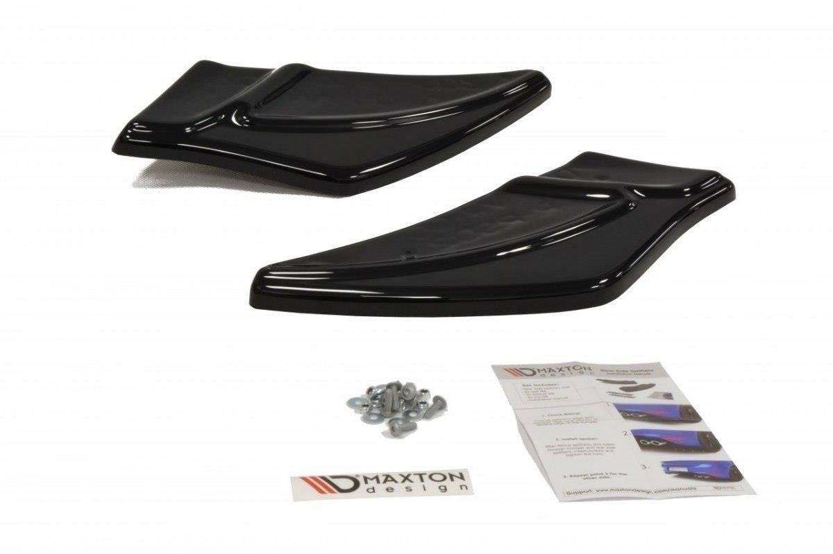 Heck Ansatz Flaps Diffusor für v.2 VW GOLF 7 R schwarz matt