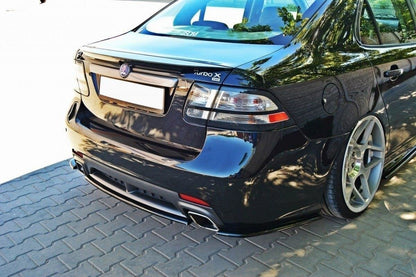 Mittlerer Diffusor Heck Ansatz für SAAB 9-3 TURBO X Carbon Look
