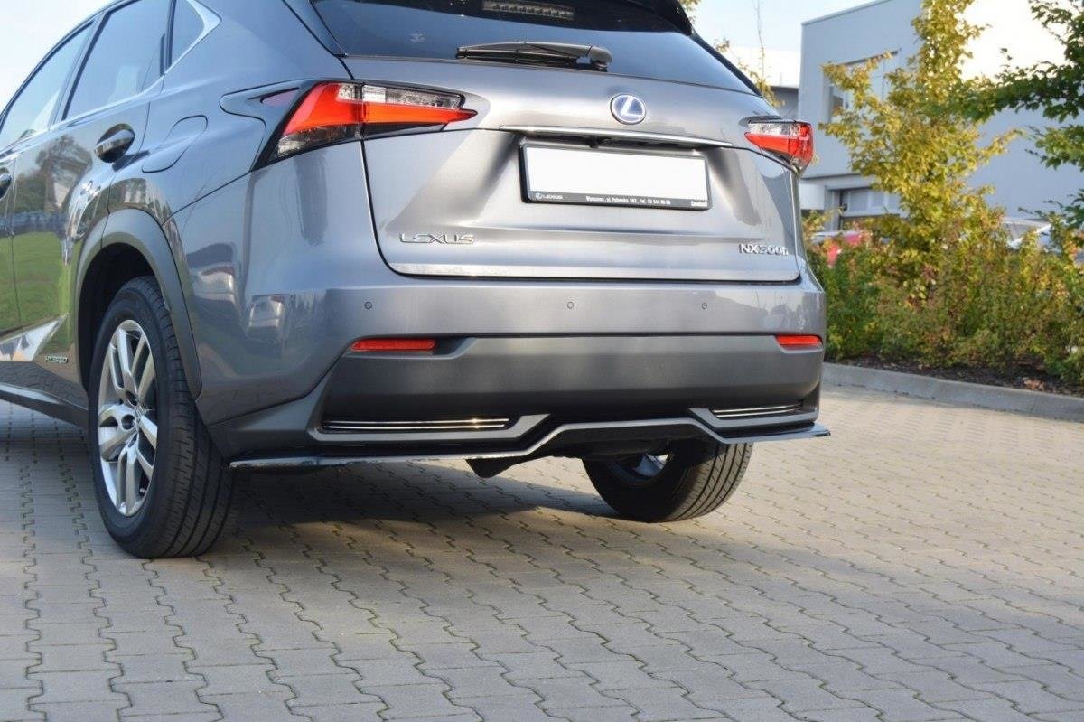 Mittlerer Diffusor Heck Ansatz für Lexus NX Mk1 H  schwarz matt