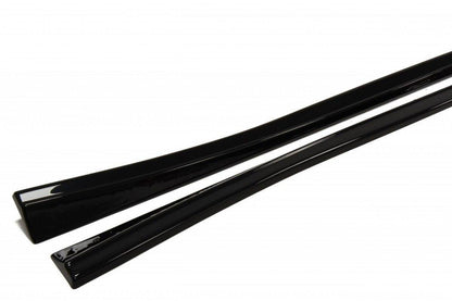 Seitenschweller Ansatz für OPEL ASTRA J GTC Carbon Look