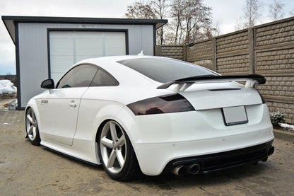 Mittlerer Diffusor Heck Ansatz für AUDI TT S 8J DTM LOOK schwarz matt