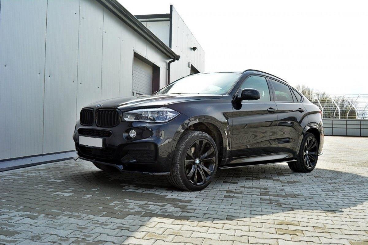 Seitenschweller Ansatz für BMW X6 F16 M Paket Carbon Look