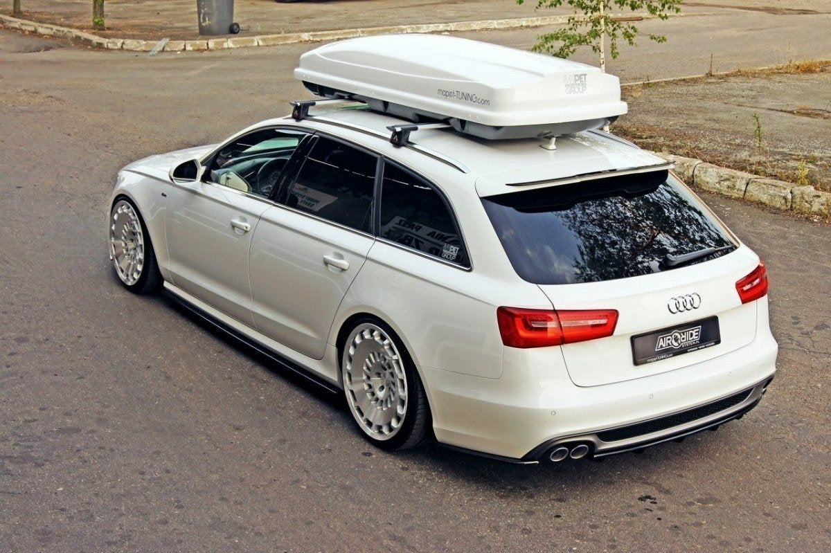 Mittlerer Diffusor Heck Ansatz für A6 C7 S-LINE AVANT Carbon Look