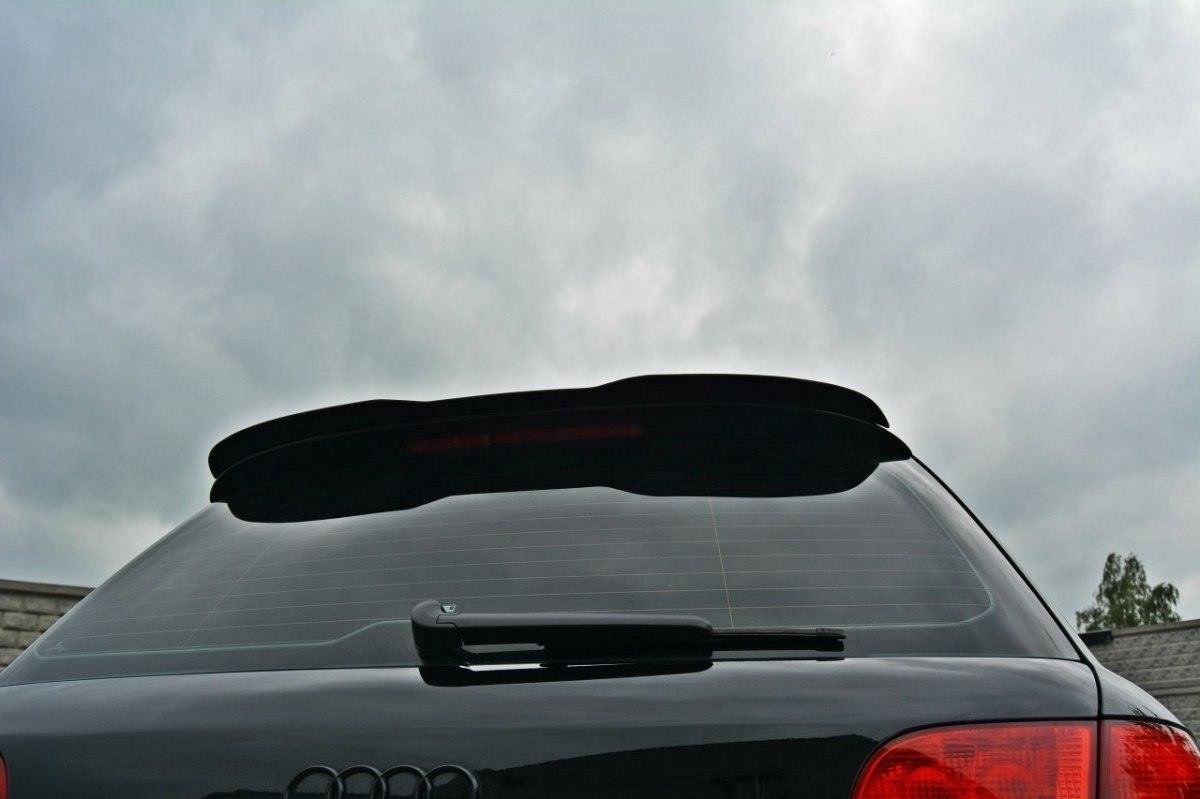 Spoiler CAP für Audi S4 / A4 S-Line B7 Avant schwarz matt