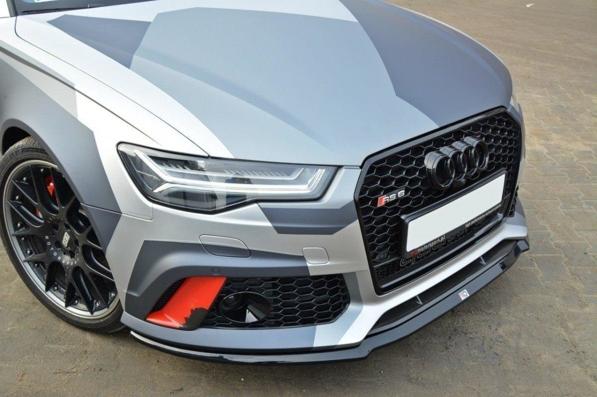 Front Ansatz V.2 für Audi RS6 C7 / C7 FL schwarz matt