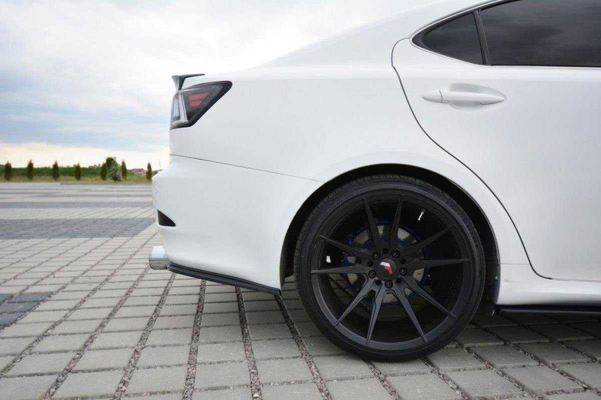 Heck Ansatz Flaps Diffusor für Lexus IS Mk2 Carbon Look