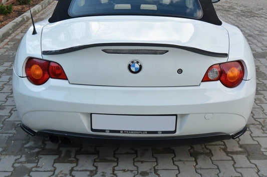Heck Ansatz Flaps Diffusor für BMW Z4 E85 / E86 vor Facelift schwarz Hochglanz