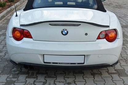 Heck Ansatz Flaps Diffusor für BMW Z4 E85 / E86 vor Facelift schwarz matt
