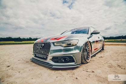 Racing Front Ansatz für AUDI A6 C7 S-LINE (2 SPLITTER = 1 SATZ)