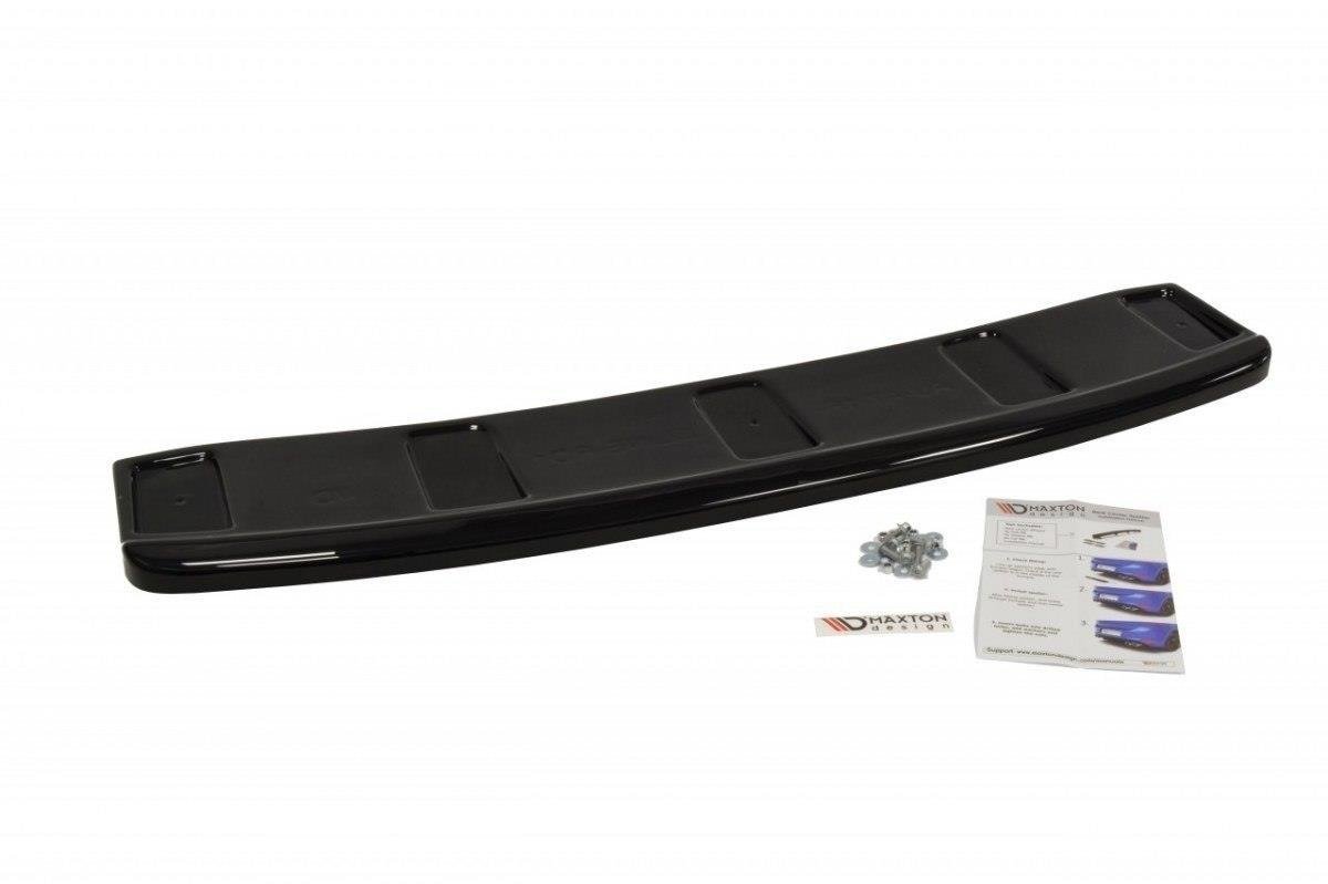 Mittlerer Diffusor Heck Ansatz für Audi A7 S-Line C7 FL  schwarz matt