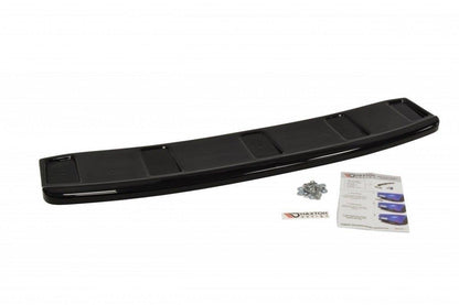 Mittlerer Diffusor Heck Ansatz für Audi A7 S-Line C7 FL  schwarz matt