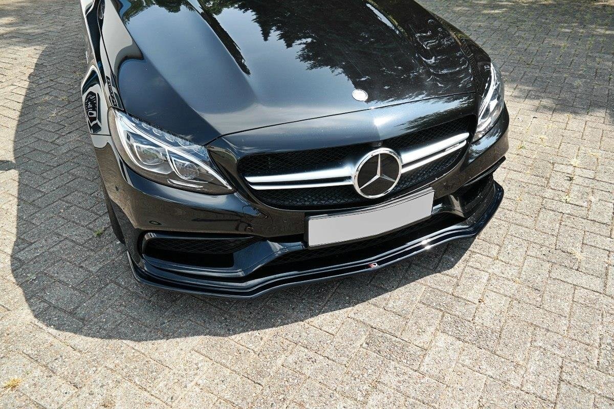 Front Ansatz V.1 für Mercedes C-Klasse S205 63 AMG Kombi schwarz matt