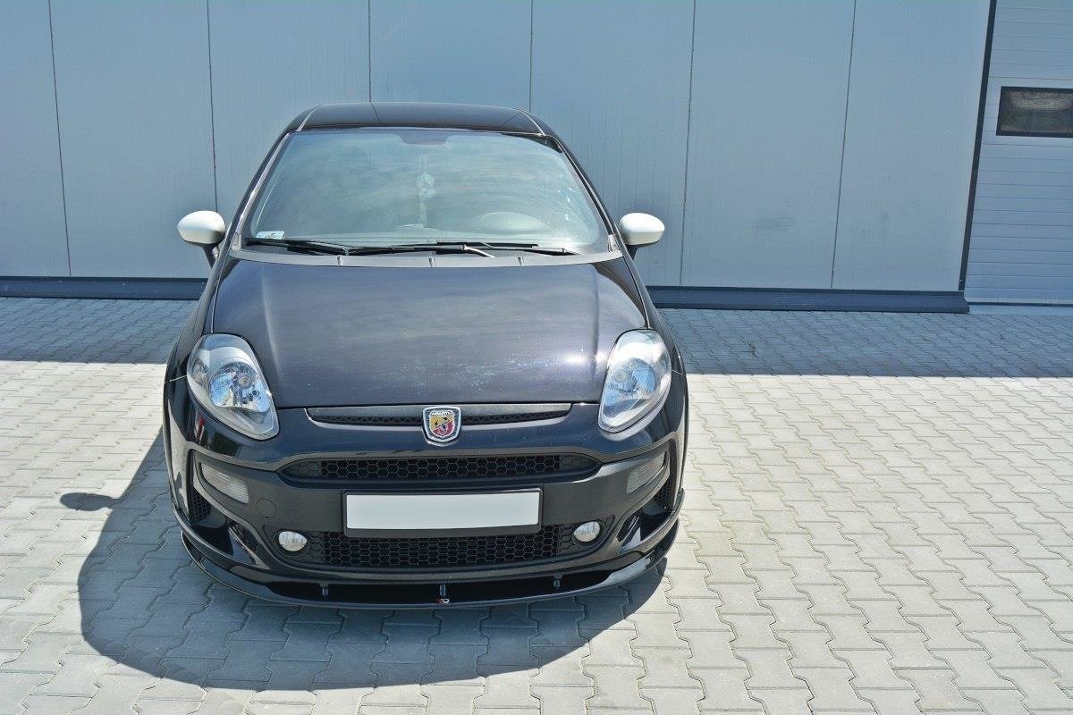 Front Ansatz für Fiat Punto Evo Abarth schwarz Hochglanz