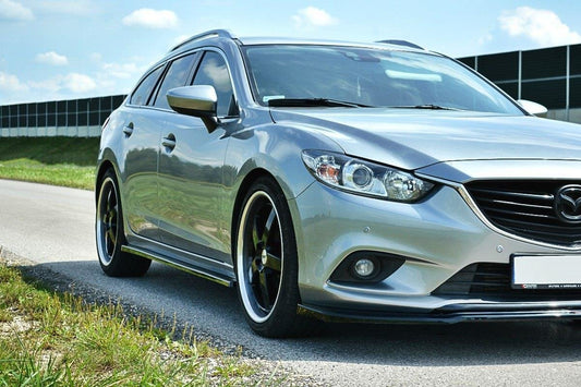 Seitenschweller Ansatz für Mazda 6 GJ (Mk3) Wagon schwarz Hochglanz