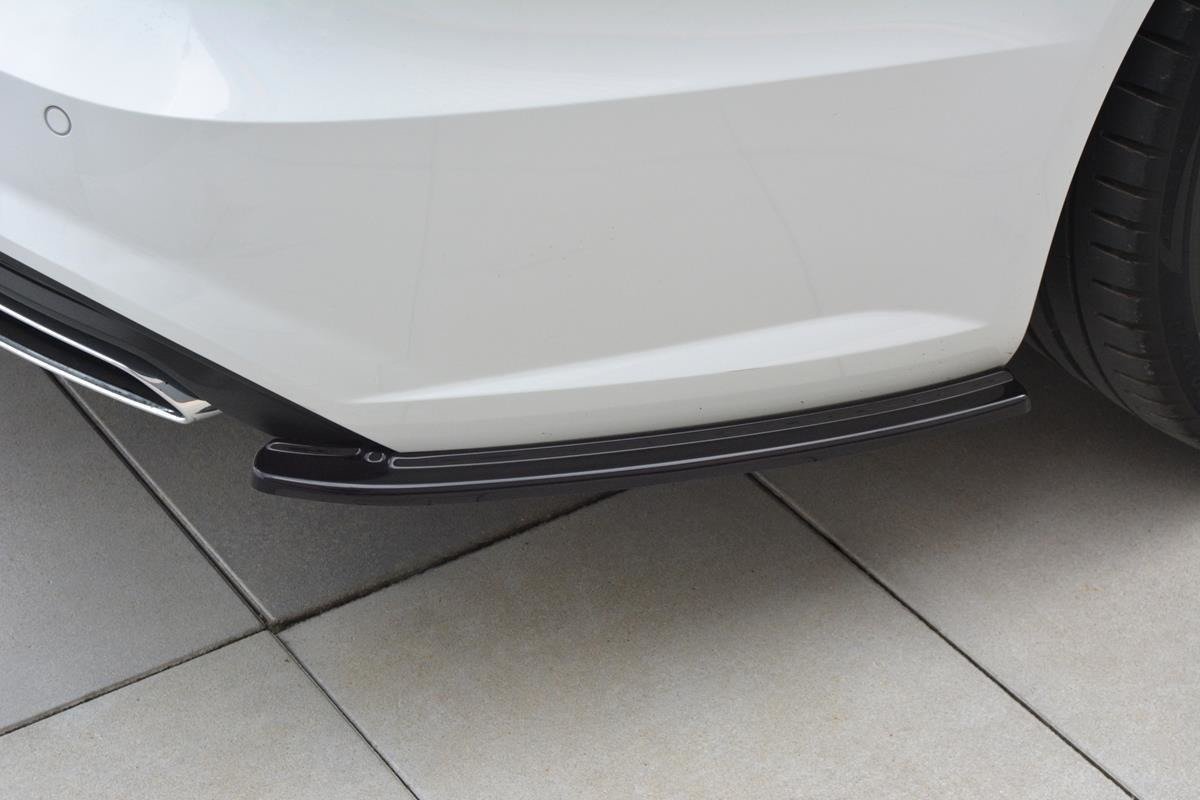 Heck Ansatz Flaps Diffusor für Audi A6 C7 Avant S-line/ S6 C7 Facelift Carbon Look