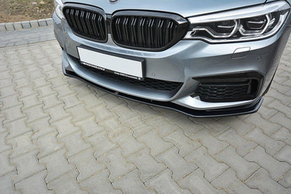 Front Ansatz V.1 für BMW 5er G30/ G31 M-Paket schwarz Hochglanz