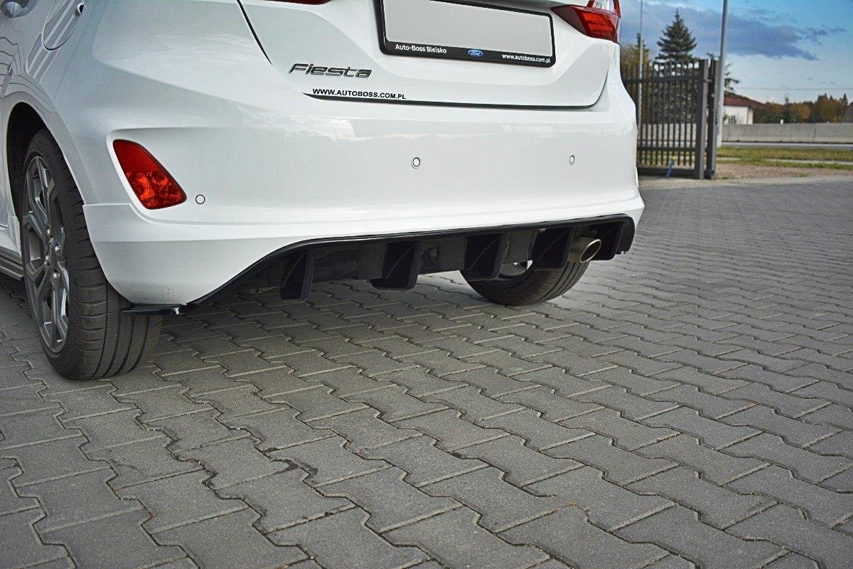 Diffusor Heck Ansatz für Ford Fiesta Mk8 ST-Line schwarz matt
