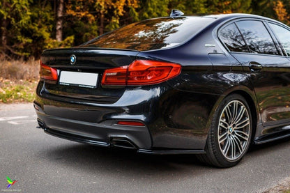 Heck Ansatz Flaps Diffusor für BMW 5er G30/ G31 M-Paket schwarz matt