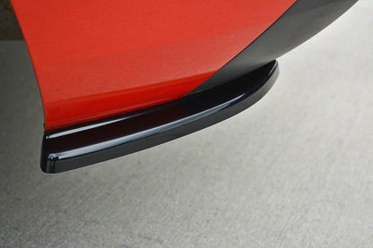 Heck Ansatz Flaps Diffusor für Skoda Rapid Spaceback Carbon Look
