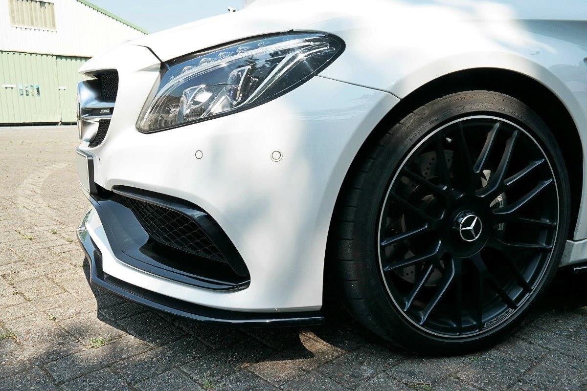 Front Ansatz V.1 für Mercedes C-Klasse C205 63 AMG Coupe schwarz matt