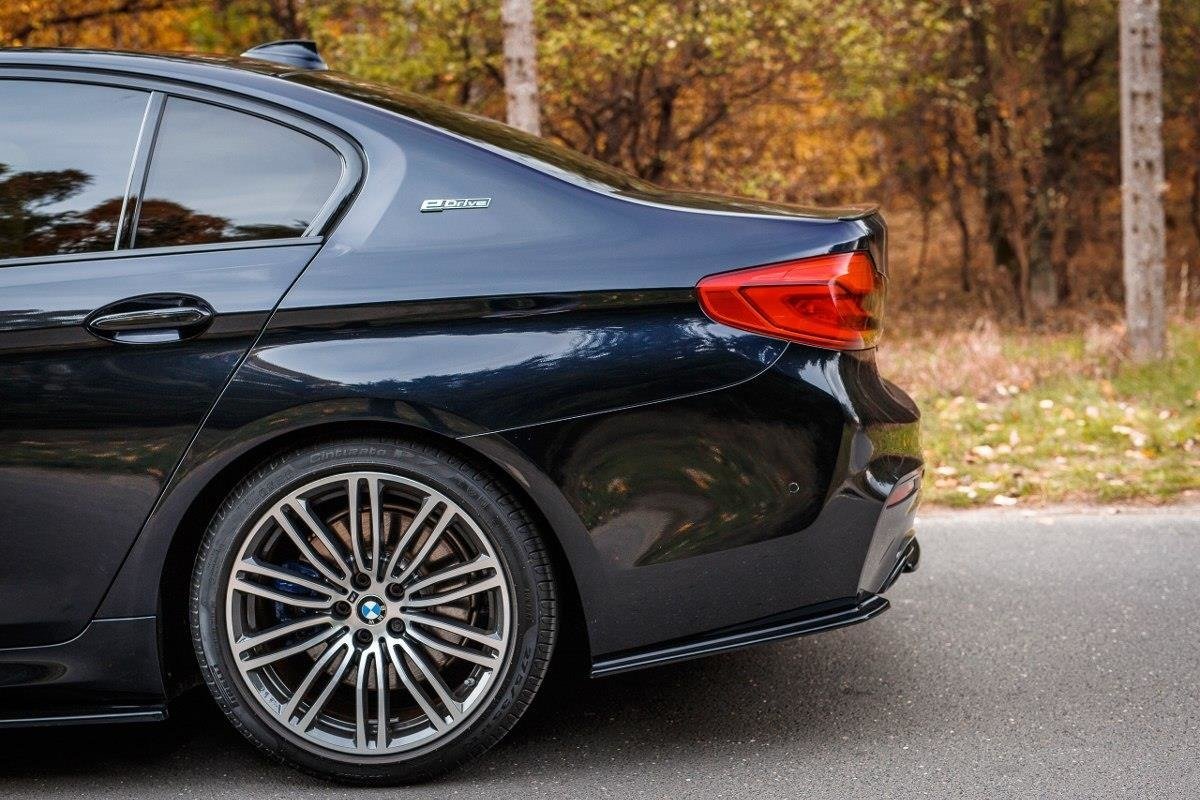 Heck Ansatz Flaps Diffusor für BMW 5er G30/ G31 M-Paket Carbon Look