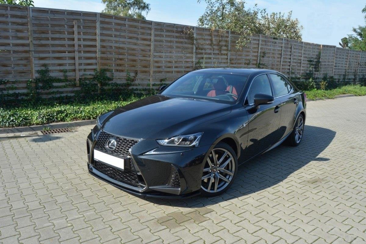 Front Ansatz V.1 für Lexus IS Mk3 Facelift F-Sport schwarz Hochglanz
