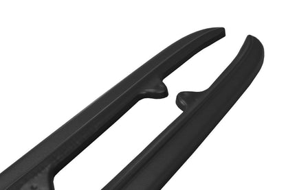 Heck Ansatz Flaps Diffusor für Mercedes CLS C218 schwarz Hochglanz