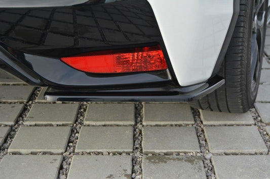 Heck Ansatz Flaps Diffusor für Honda Civic Mk9 Facelift schwarz matt