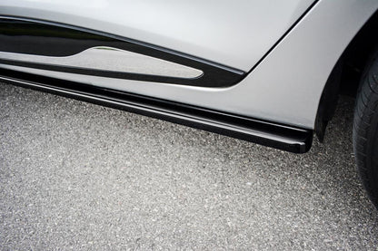 Seitenschweller Ansatz für Renault Clio Mk4 Carbon Look