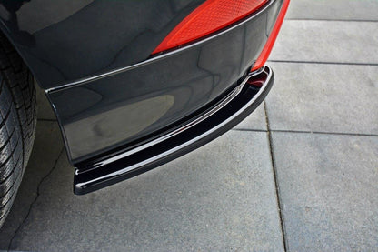Heck Ansatz Flaps Diffusor für Ford Focus ST-Line Mk3 FL schwarz Hochglanz