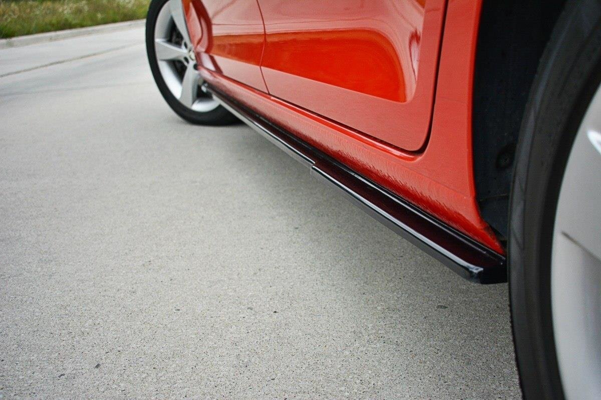 Seitenschweller Ansatz für Skoda Rapid  Carbon Look
