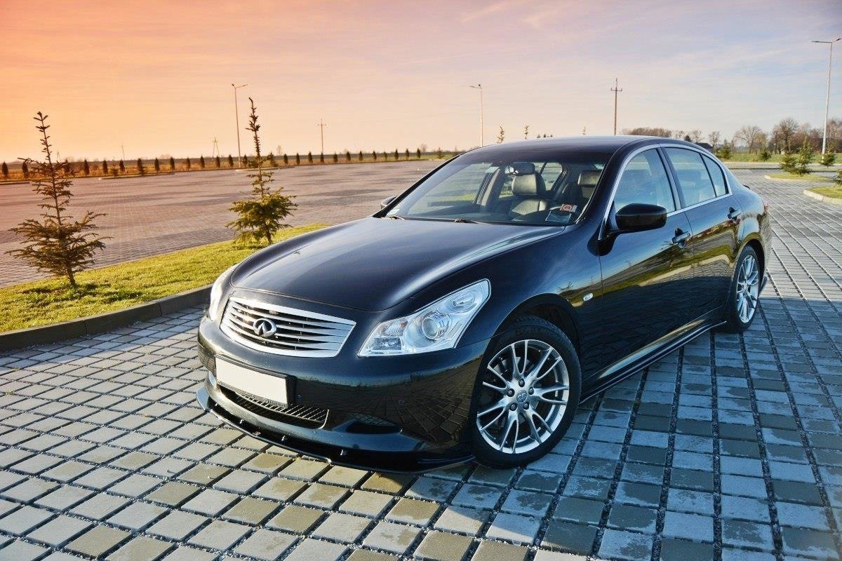 Seitenschweller Ansatz für Infiniti G37 Limousine Carbon Look