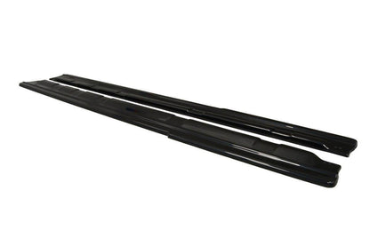Seitenschweller Ansatz für Renault Laguna mk 3 Coupe schwarz matt
