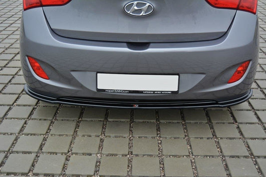 Mittlerer Diffusor Heck Ansatz für Hyundai i30 mk.2 Carbon Look