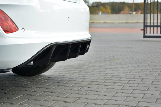 Diffusor Heck Ansatz für Ford Fiesta Mk8 ST-Line schwarz matt