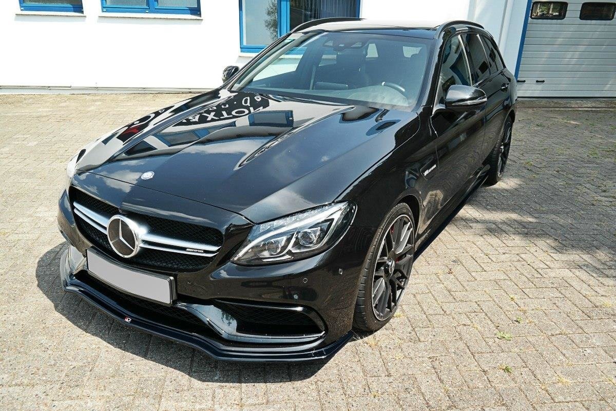 Front Ansatz V.1 für Mercedes C-Klasse S205 63 AMG Kombi Carbon Look