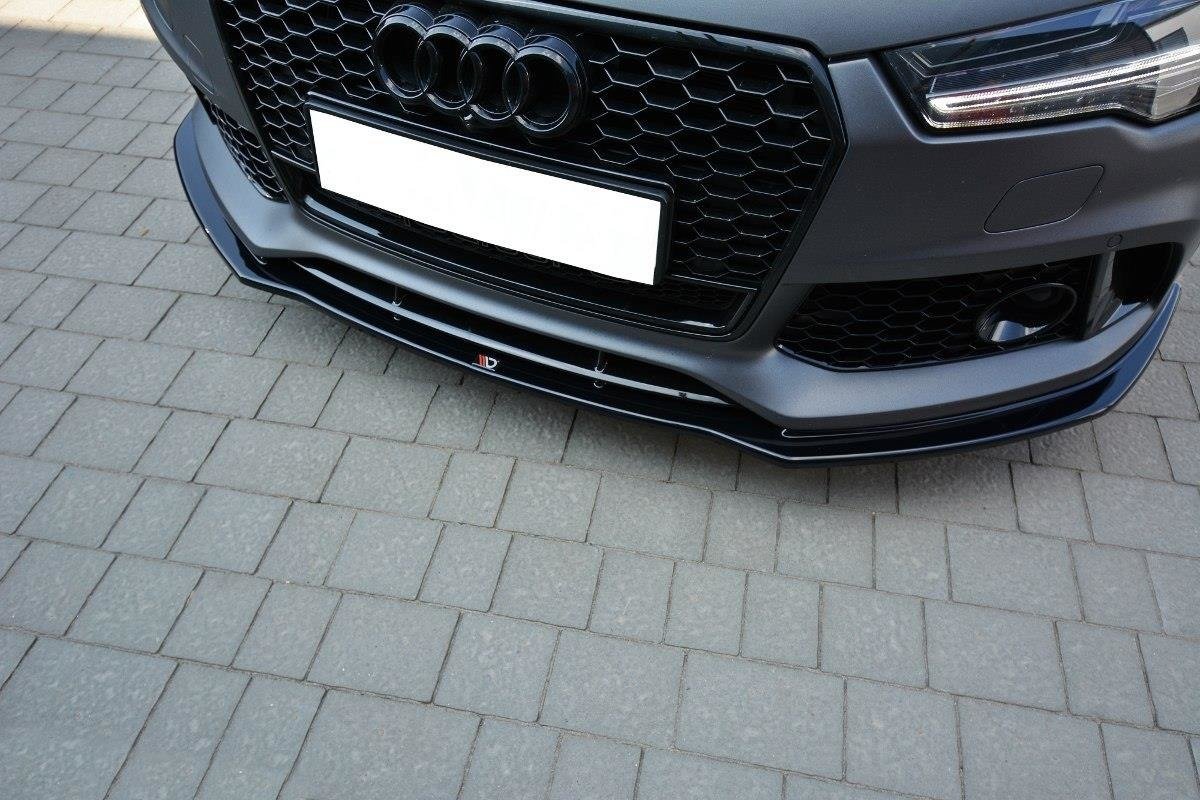 Front Ansatz V.1 für Audi RS7 Facelift schwarz Hochglanz