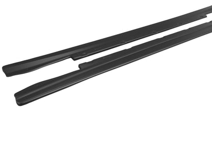 Seitenschweller Ansatz für Mercedes CLS C218 schwarz Hochglanz