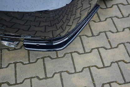 Heck Ansatz Flaps Diffusor für BMW 3er E92 M Paket FACELIFT Carbon Look